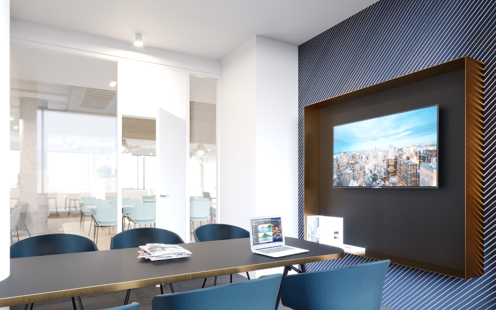 Assa Abloy — malá zasedací místnost