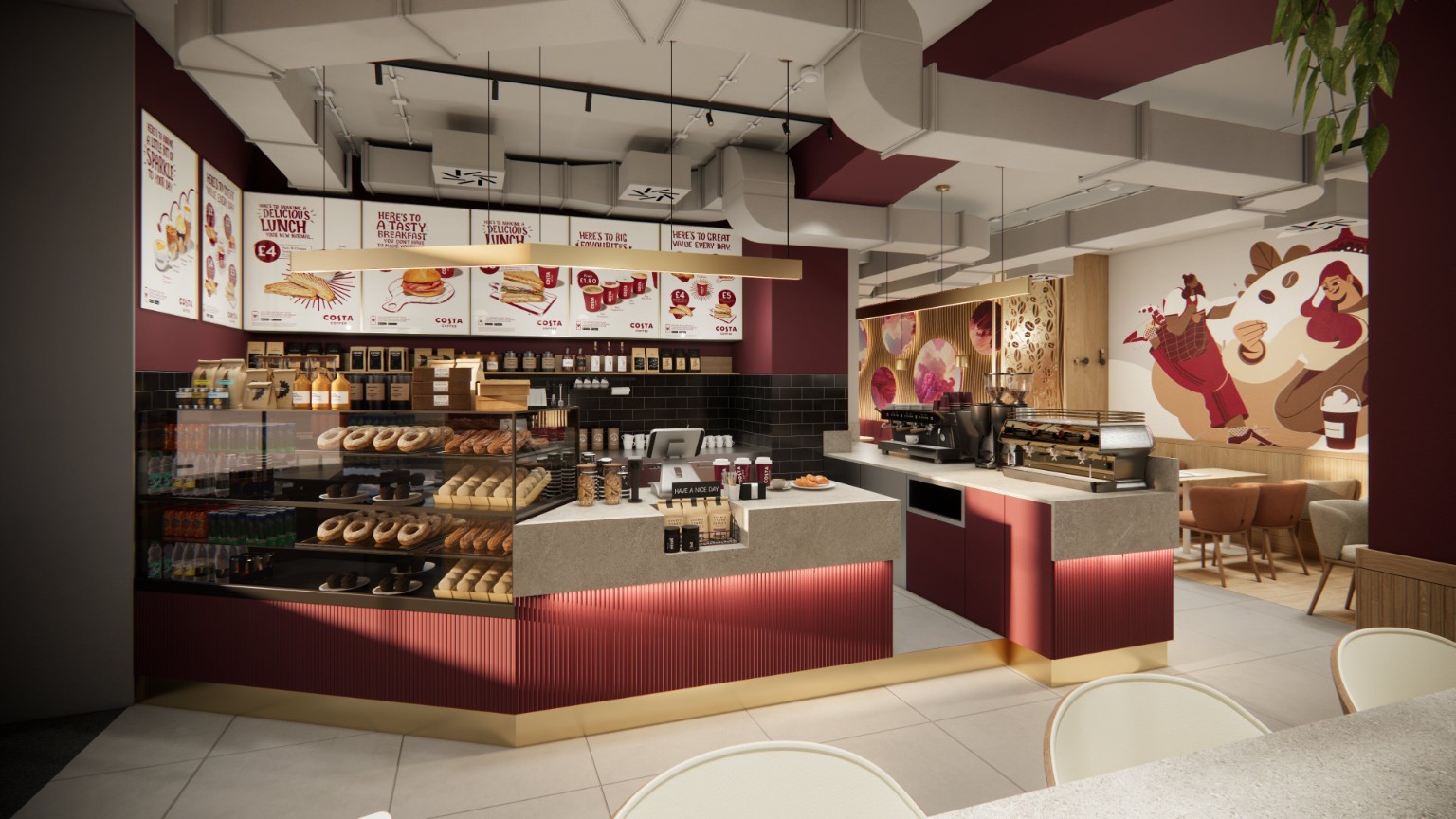 Costa Coffee — lounge arches