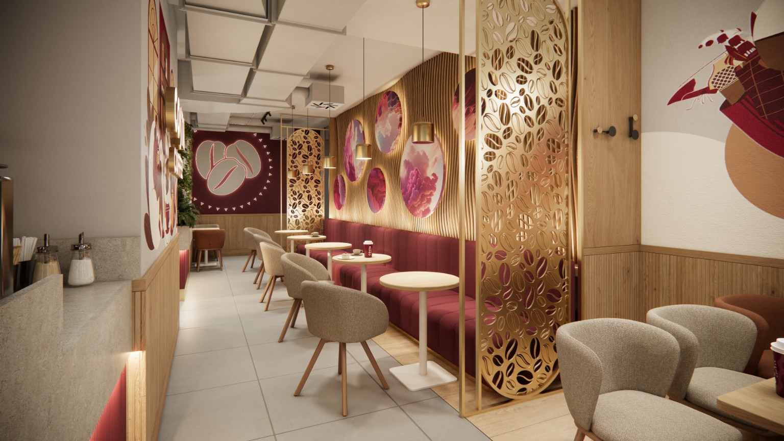 Costa Coffee — mural
