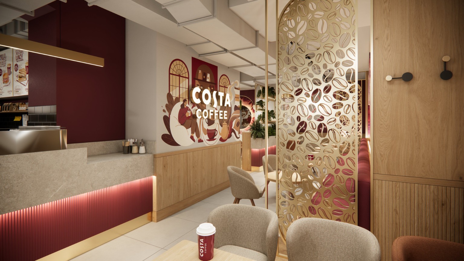 Costa Coffee — chodba