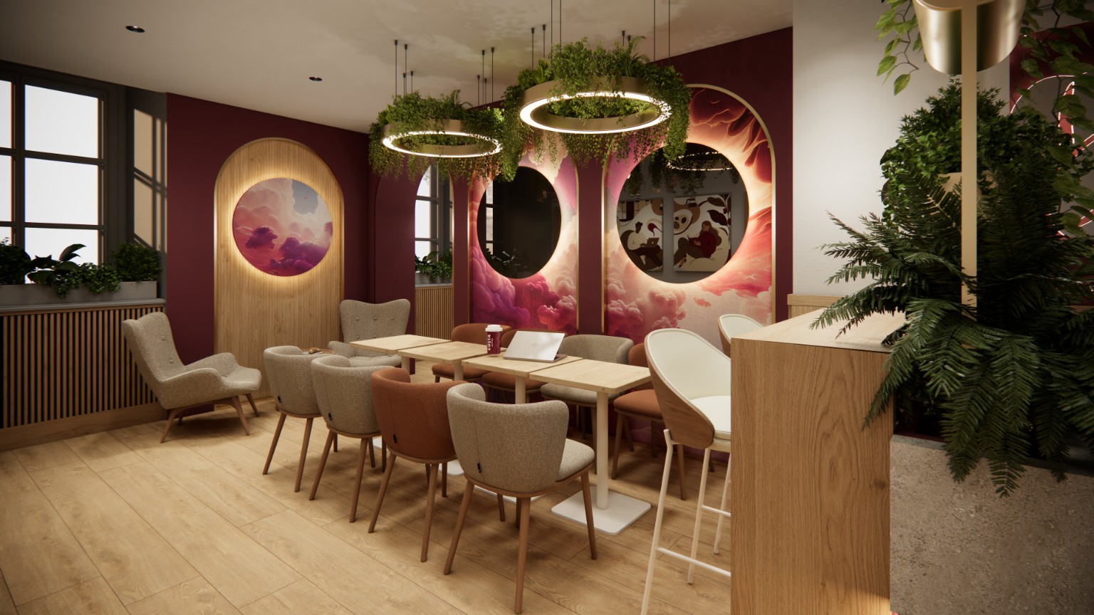 Costa Coffee — sedací zóna