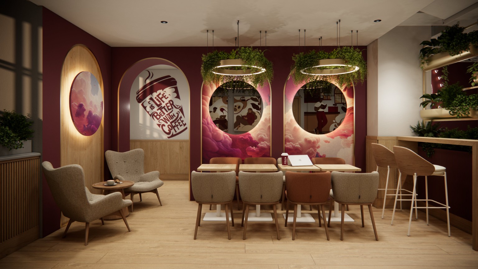 Costa Coffee — interiér