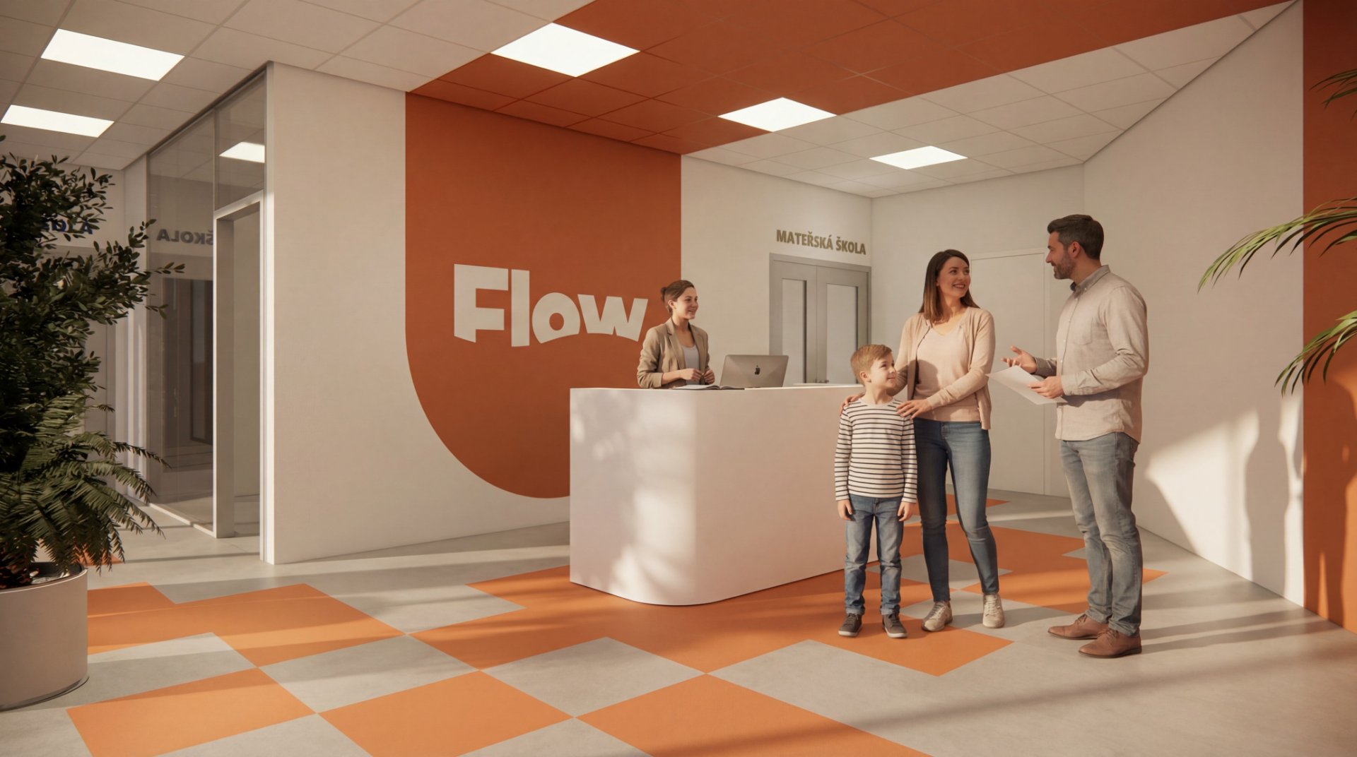 ZŠ a MŠ Flow — recepce s rodinou