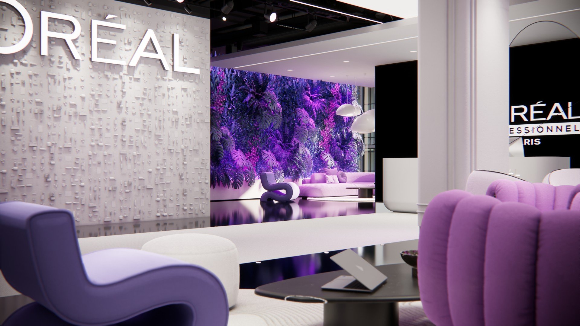 L'Oréal — regály produktů